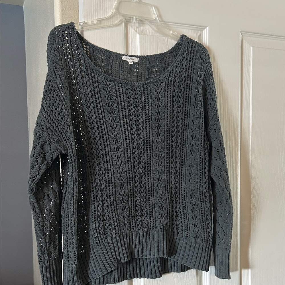 Maurices Charcoal Knit Sweater